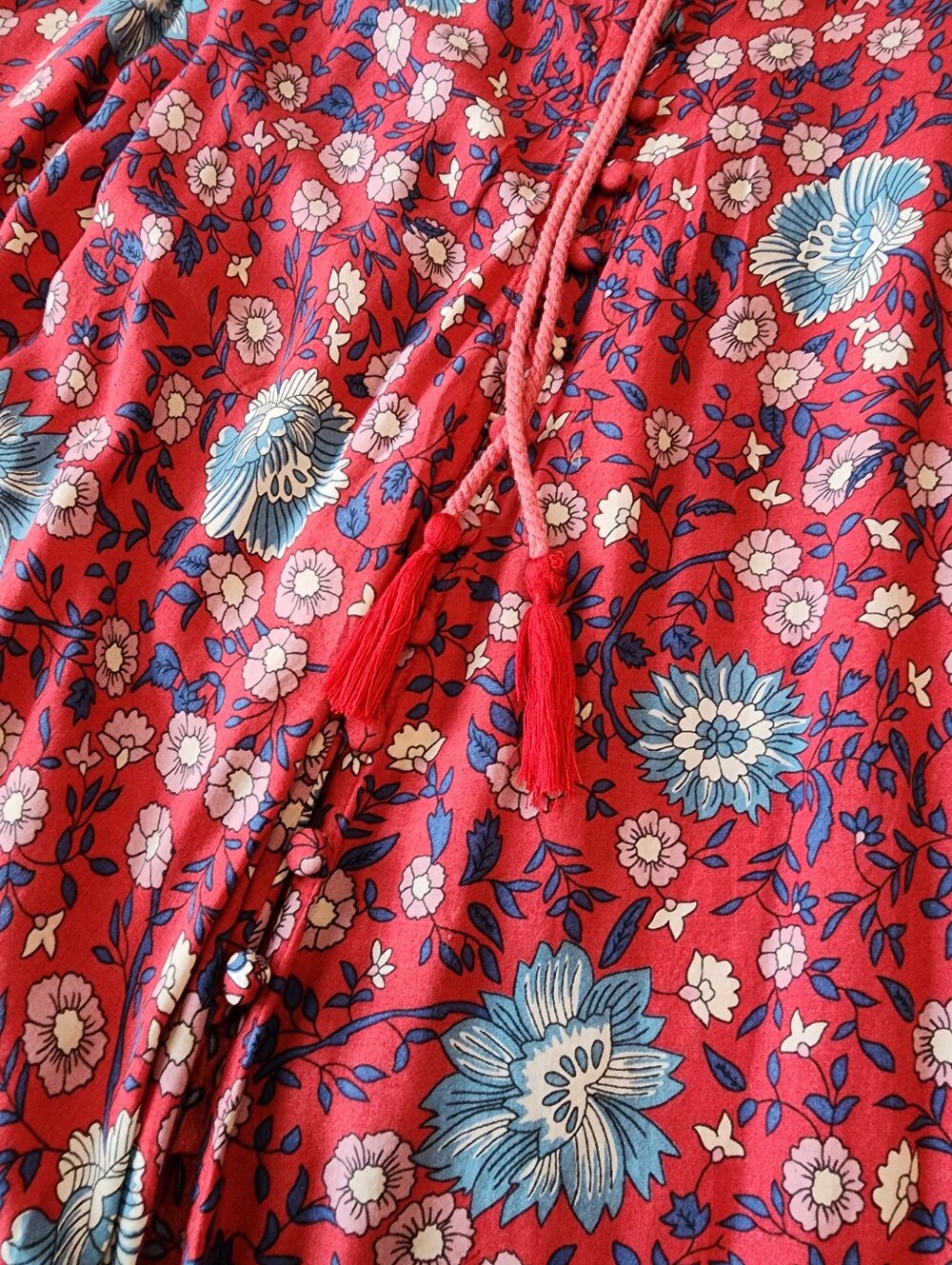 Spell & Gypsy Folktown Skirt Wine XL Rare Vintage Boho Maxi - Picture 5 of 16